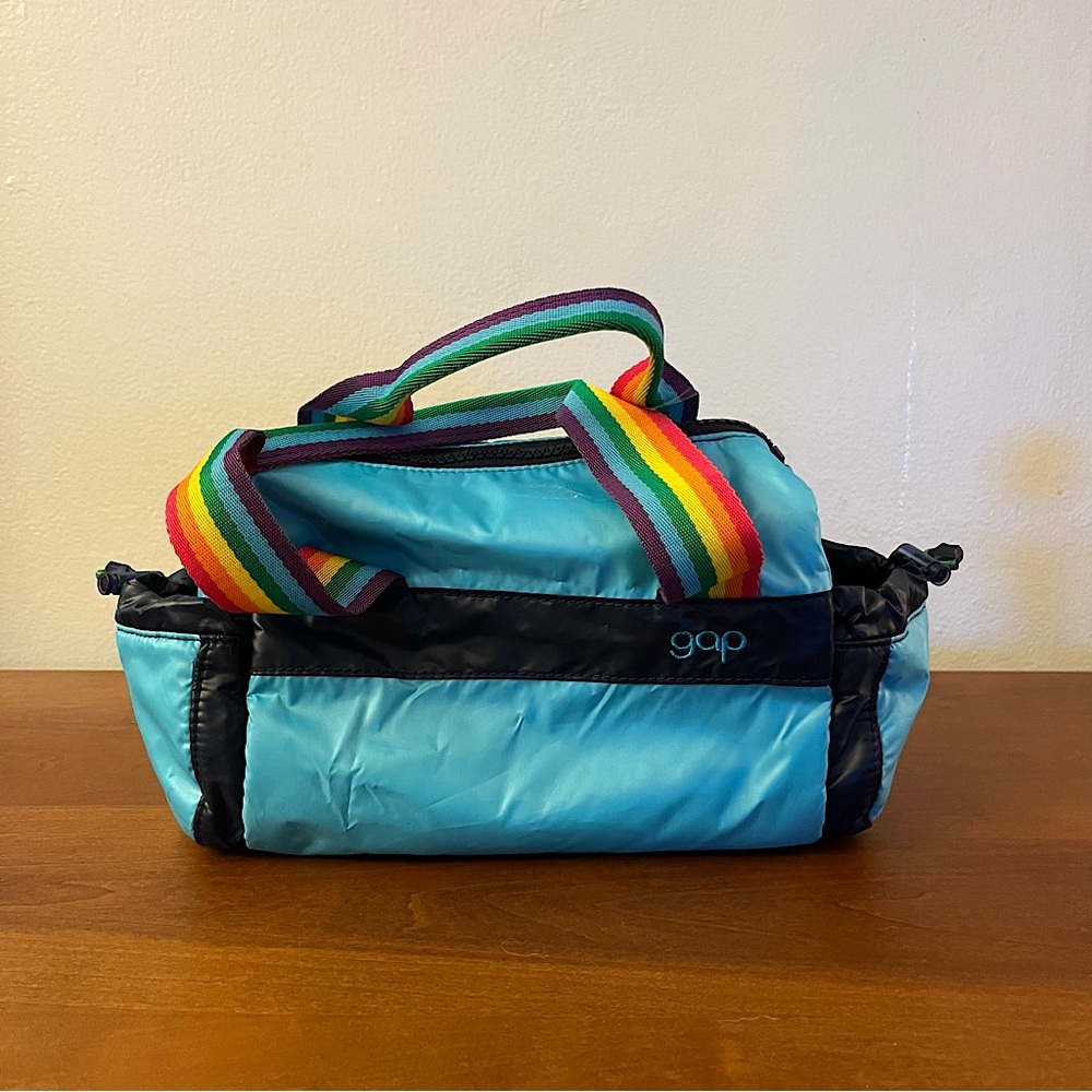 Vintage Gap Rainbow Puffer Mini Purse